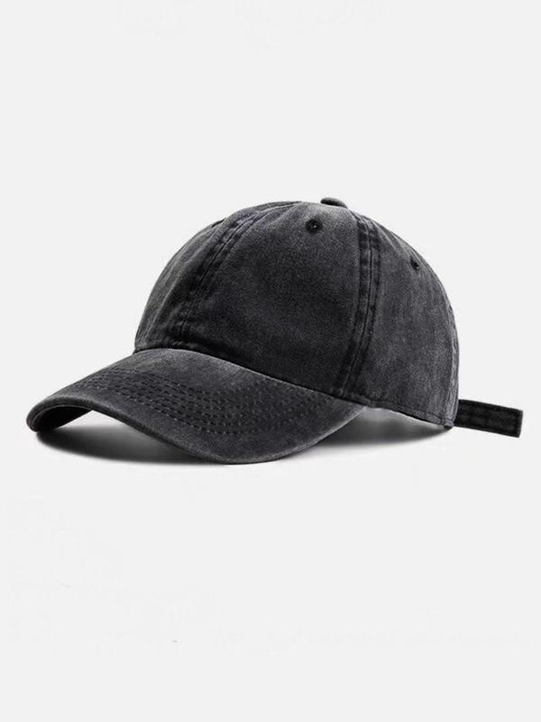 Unisex Casual Street Style Minimalist Solid Color Baseball Cap,   New Trend All-match Sportive Baseball Cap, Trendy Hat for Men & Women for All Season