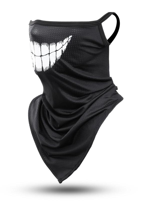 Casual Matching Printed  Face Covering, Boho Style Minimalist Breathable Face Scarf, Fashion Accessories for Men & Women for Outdoor Cycling Hunting