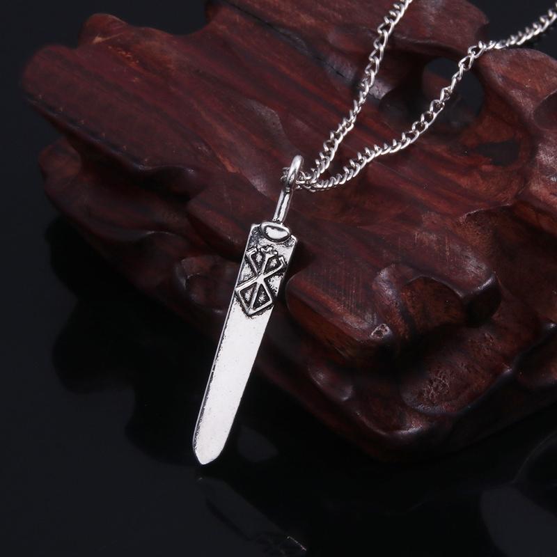 Brand of Sacrifice Necklace Berserk Symbol Pendant Chain Unique Gift for Brother Father Son Birthday