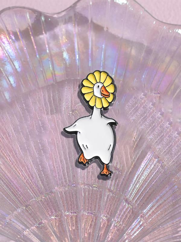 Cute Duck Design Brooch, Animal Design Pin for Women & Men, Fashion Brooch for Party, Daily Clothing Decor, Trendy All-match & Exquisite Brooch for Birthday Gift