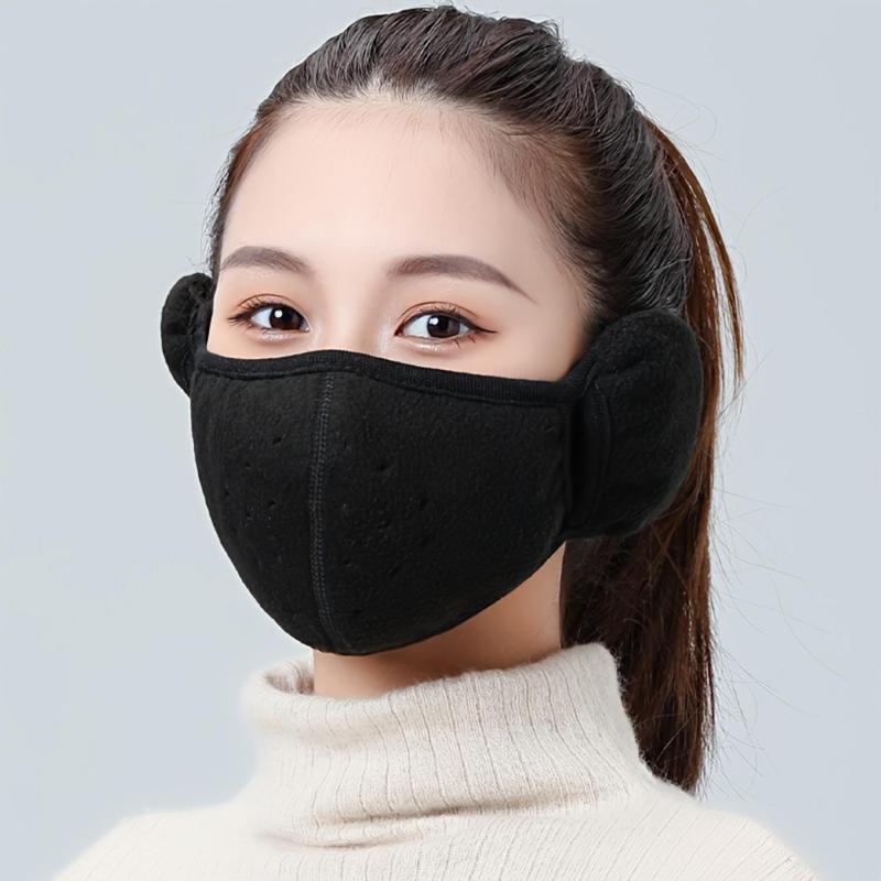 Winter Warm Earmuffs Ear Muff, Breathable Face Mask for Outdoor Cycling Hiking Skiing, Stretch Fit Ear Warmer for Men and Women