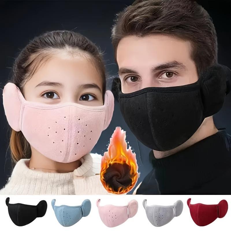 Winter Warm Earmuffs Ear Muff, Breathable Face Mask for Outdoor Cycling Hiking Skiing, Stretch Fit Ear Warmer for Men and Women