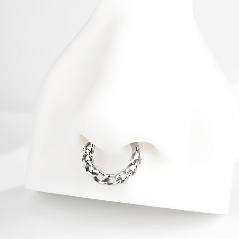 Oufer 16G Chain Style Hinged Segment Septum Ring