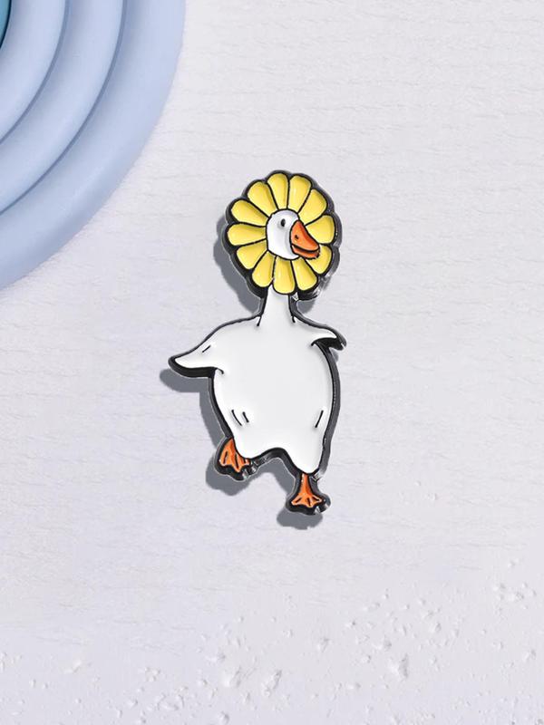 Cute Duck Design Brooch, Animal Design Pin for Women & Men, Fashion Brooch for Party, Daily Clothing Decor, Trendy All-match & Exquisite Brooch for Birthday Gift