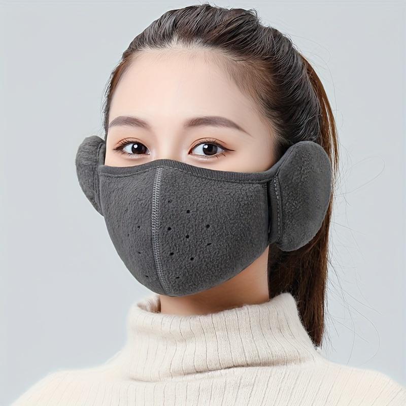 Winter Warm Earmuffs Ear Muff, Breathable Face Mask for Outdoor Cycling Hiking Skiing, Stretch Fit Ear Warmer for Men and Women