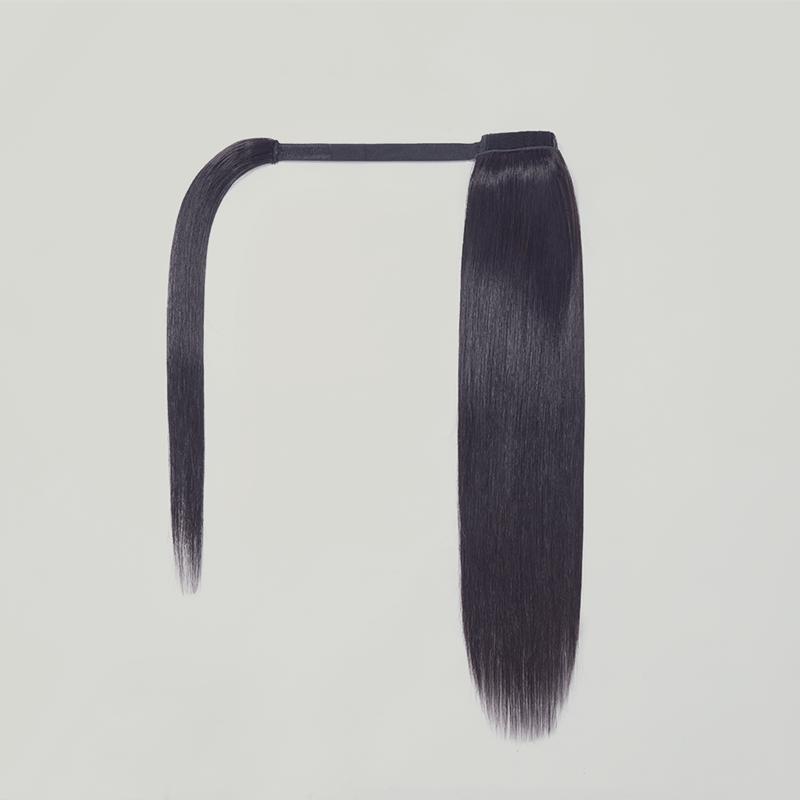 Frodio Ponypop Seamless Straight Ponytail Hairstyle 150%-Density Full Ponytail 100% Human Hair Extension