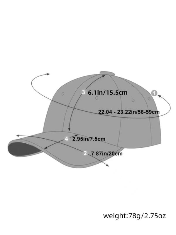 Unisex Casual Street Style Minimalist Solid Color Baseball Cap,   New Trend All-match Sportive Baseball Cap, Trendy Hat for Men & Women for All Season