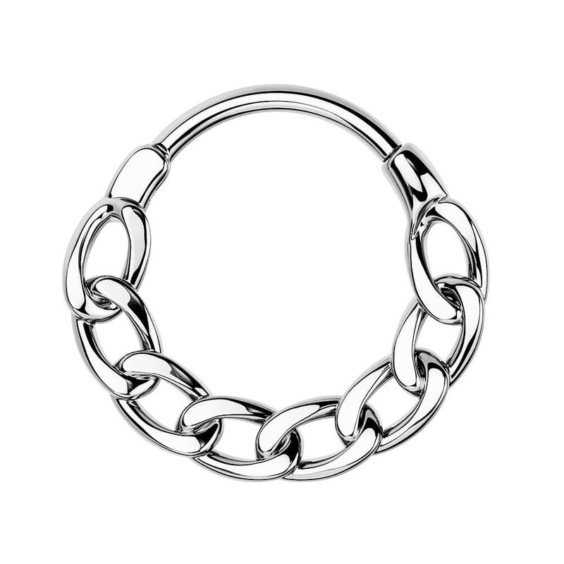 Oufer 16G Chain Style Hinged Segment Septum Ring