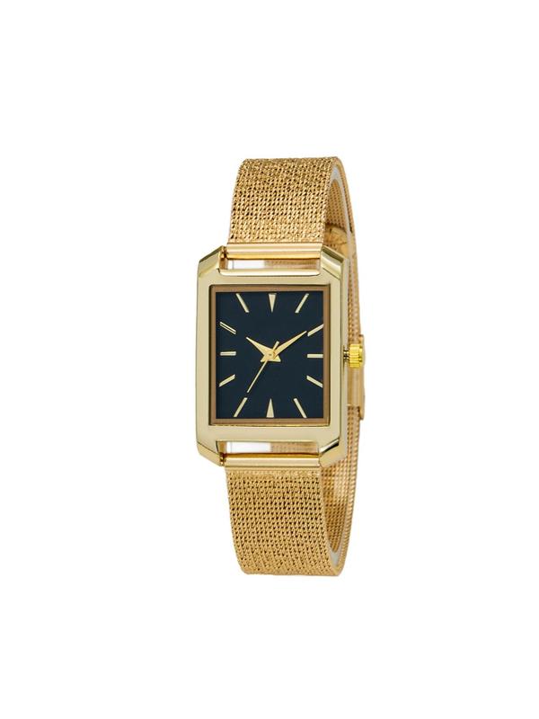 Women's Elegant Fashion Rectangle Dial Quartz Watch, Fashion Watch for Party, Daily Decor, Trendy All-match & Exquisite Watch for Birthday Gift with Box