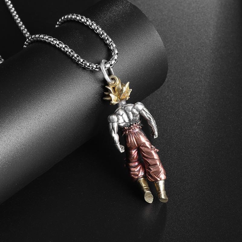 Anime-Inspired Alloy Pendant Necklace - Trendy Design with 24-Inch Chain - Ideal for Cosplay, Parties, and Gift-Giving - Perfect for Valentine's Day, Christmas, and Birthdays KDZ24050604