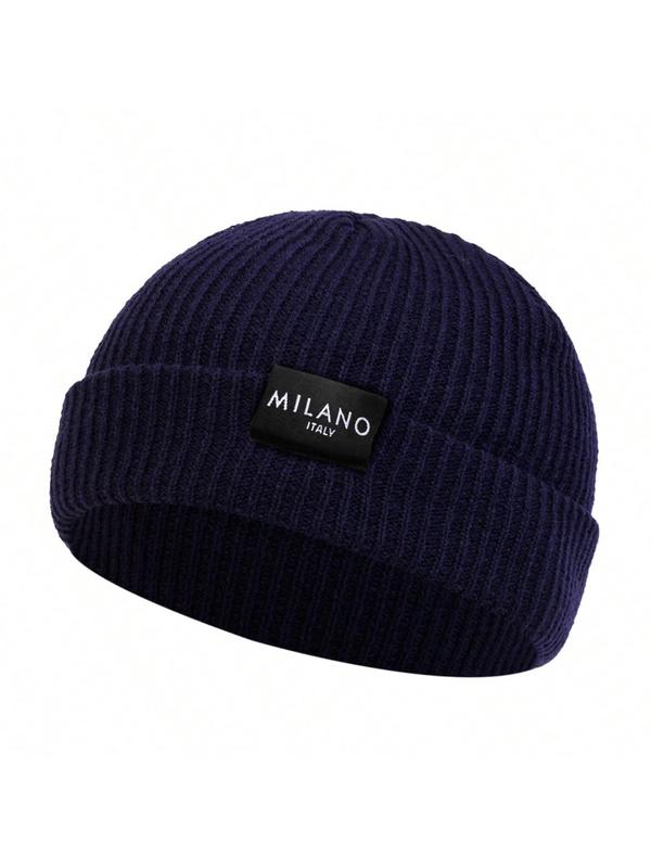 Unisex Casual Letter Beanie Hat, Trendy Soft Comfy Beanie Cap, Fashionable Hat for Fall & Winter for Men & Women for Daily Wear