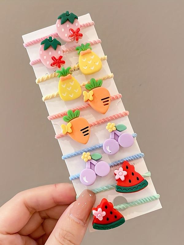 Random Style Cute Bow & Flower & Heart & Star Design Hair Tie (10 30 40 50pcs), Casual Versatile Hair Accessories for Women & Girls, Minimalist Headwear Suitable for Thick Hair