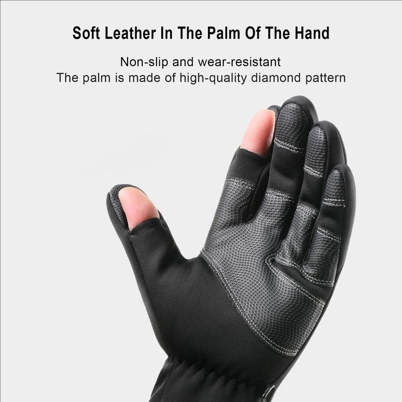 Winter Sports Touch Screen Thickened Gloves, Fishing Cycling Warm Ski Gloves, Unisex Autumn and Winter Warm Gifts