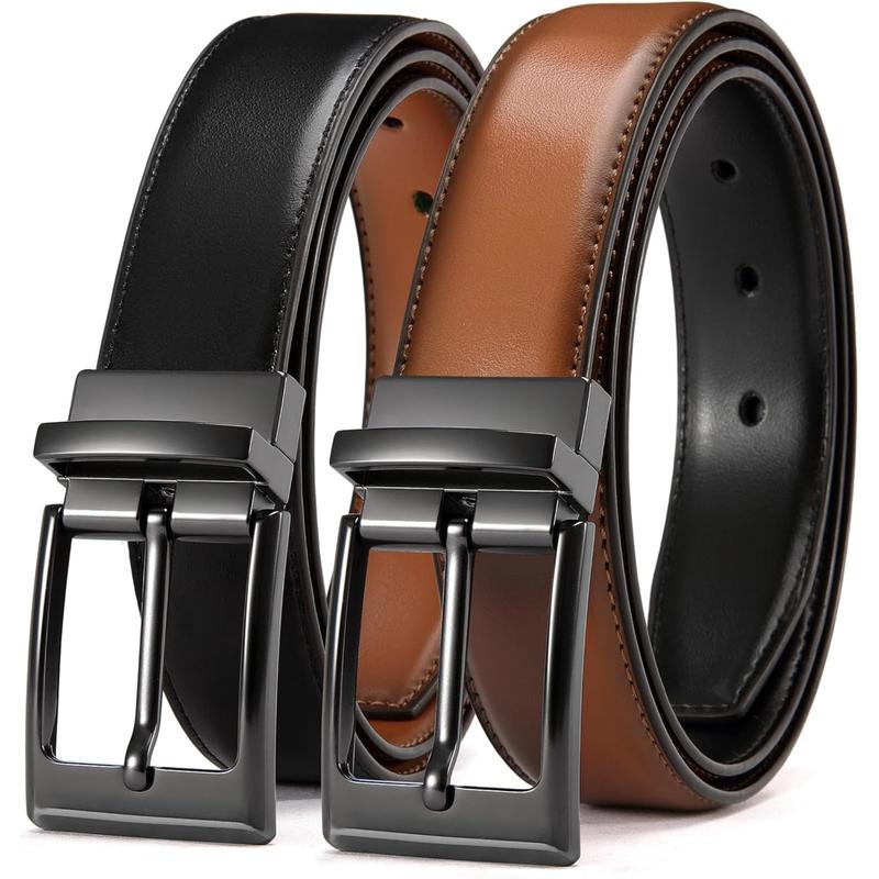 CHAOREN Leather Reversible Belt for Men - 1.25