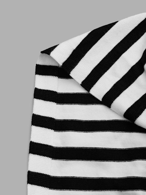 YOZY Women's Striped Print Knot Design Knit Scarf, Casual Soft Comfortable Knit Shawl for Fall & Winter, Women's Knitwear for Women