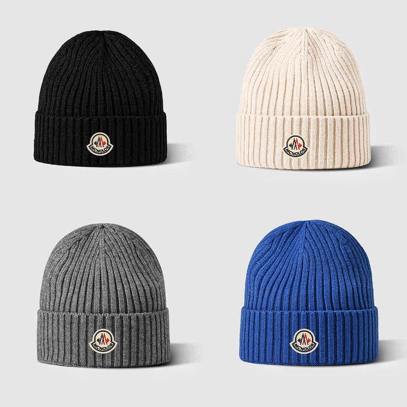 Moncler Knitted Hip Hop Beanie Hat for Men&Women,2024 New Autumn Winter Warm Cap with Embroidery