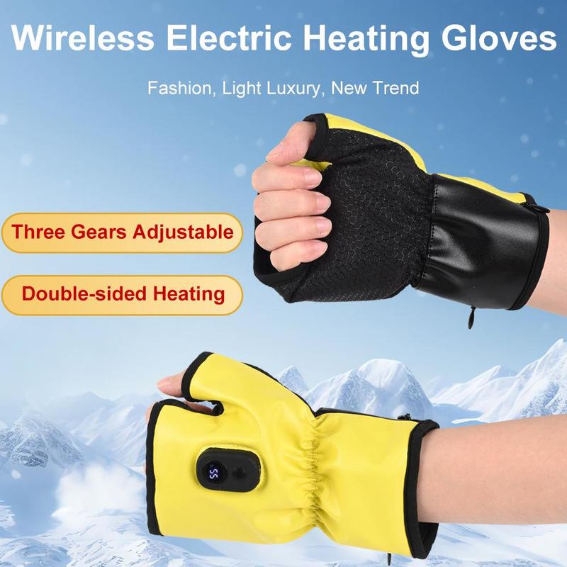 Electric Heated Gloves, Rechargeable Smart Heating Gloves, Outdoor Skiing Camping Office Leisure Kitchen Cleaning Gloves