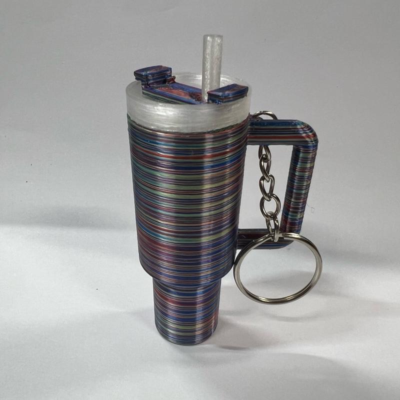 Mini tumbler keychain - lip balm holder keychains perfect gift