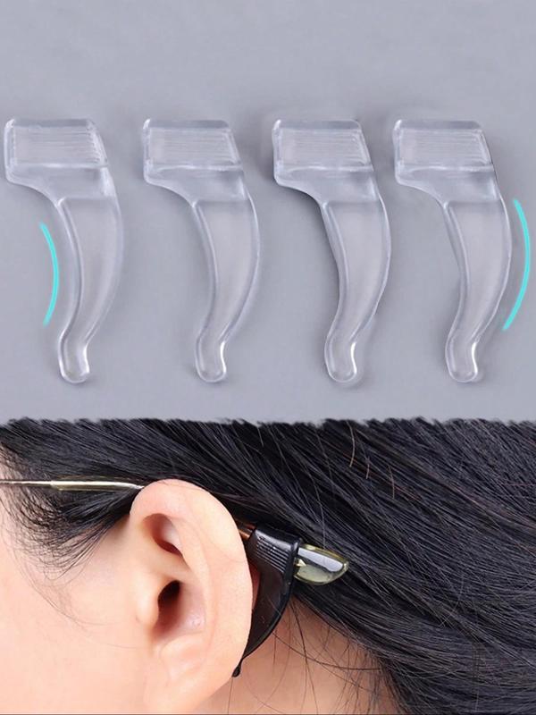 Silicone Eyeglass Ear Grip, Non-slip Eyeglass Ear Hook, Glasses Accessories for Women & Men, Fashion Accessories for Daily Use