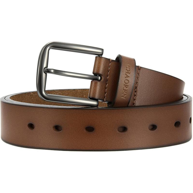 CHAOREN Belt Men Leather - Mens Belts Casual for Jeans 1 3 8