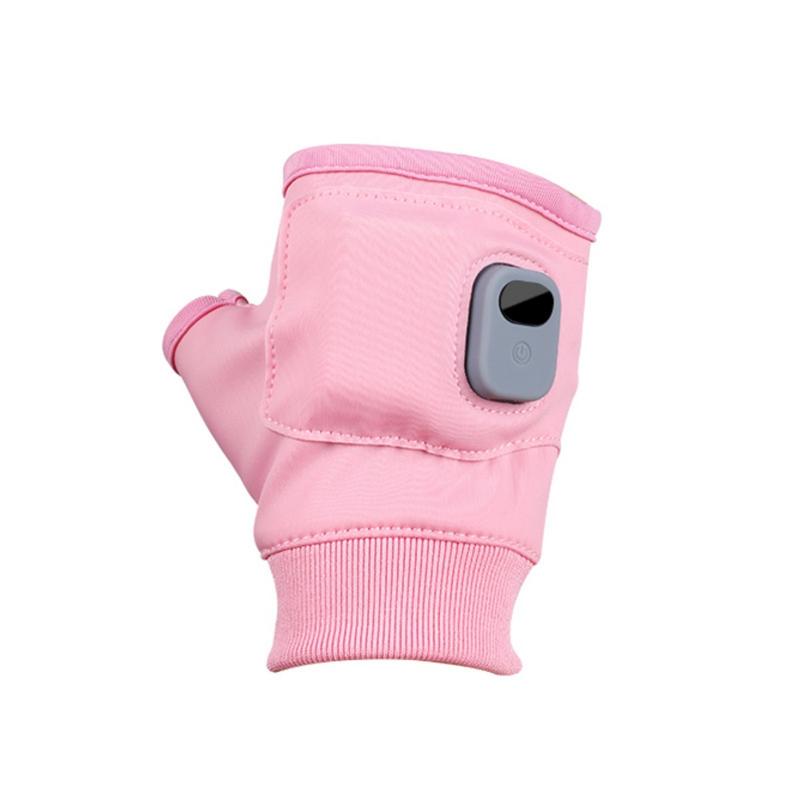 Rechargeable Heated Gloves, Electric Fingerless Gloves, USB Hand Warmer, Winter Warm Laptop Gloves, Hand Warmer for Men Women