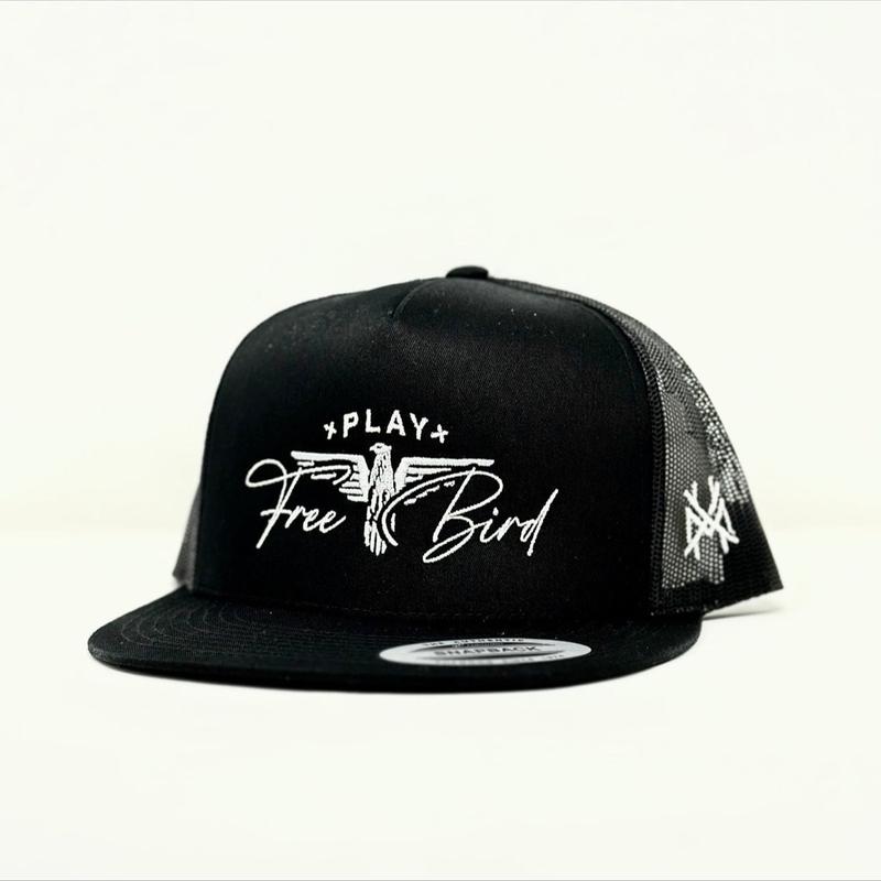 Play Free Bird Trucker Hat by The Mad Hatter Company