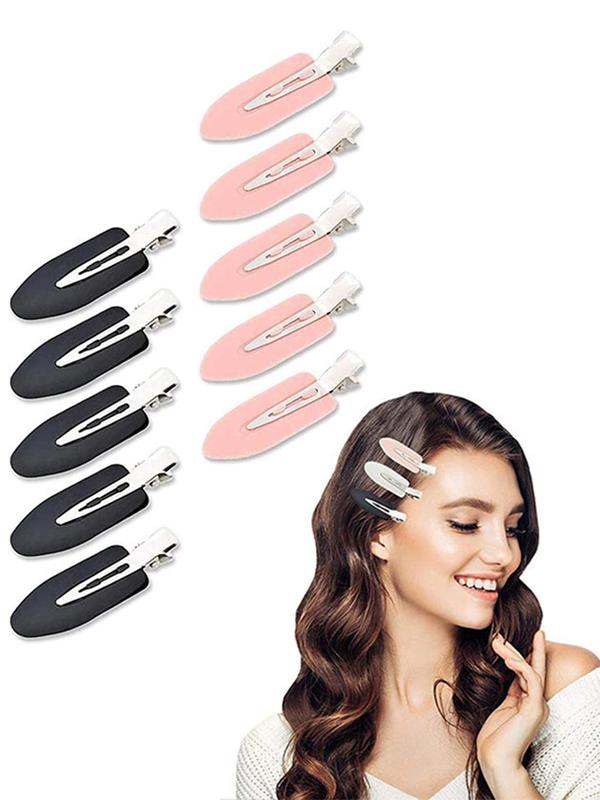 Simple Style Plain Color Hair Clips Set, Side Bang Clips, Casual Versatile Hair Accessories for Women & Girls, Minimalist Headwear Suitable for Daily Use