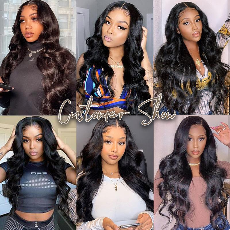 CheetahBeauty Natural Black 99J 13x6 Body Wave Full Lace Frontal Wig Transparent Lace Human Hair Lace Wig