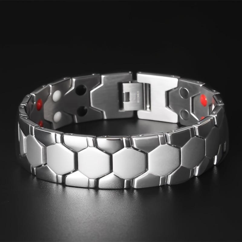 Cool Domineering And Fashionable Titanium Steel Bracelet, Spherical Magnet Bracelet, Gift For Family And Friend