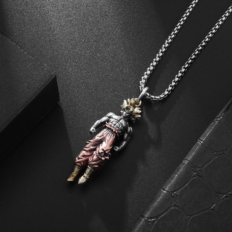 Anime-Inspired Alloy Pendant Necklace - Trendy Design with 24-Inch Chain - Ideal for Cosplay, Parties, and Gift-Giving - Perfect for Valentine's Day, Christmas, and Birthdays KDZ24050604