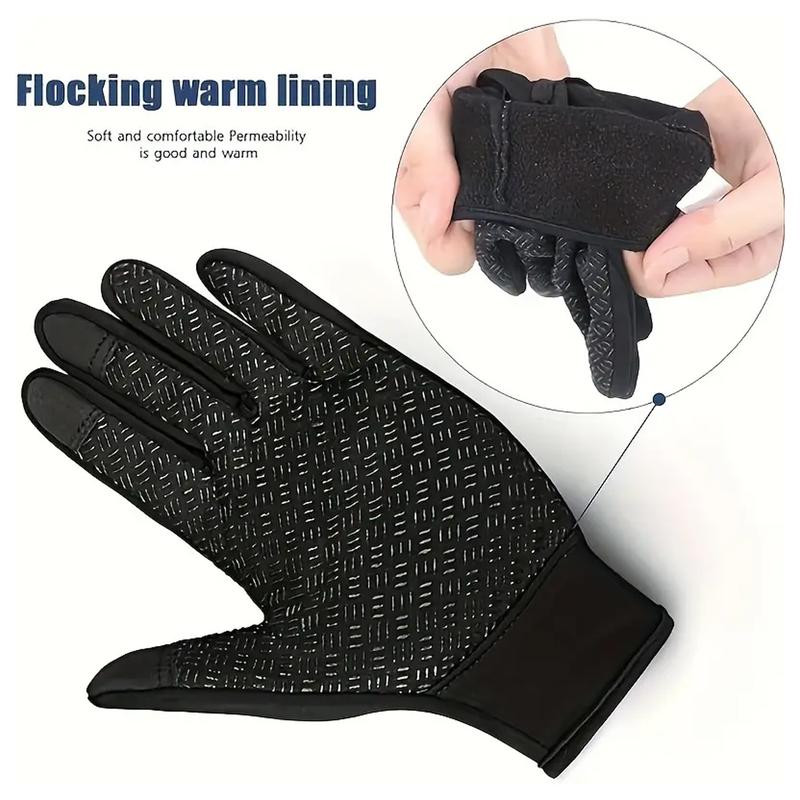 Thermal Windproof Water Resistant Winter Gloves Touch Screen Warm Mittens Men Women