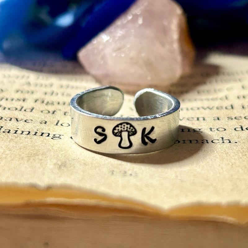 Adjustable Custom Couples Heart Ring, Anniversary