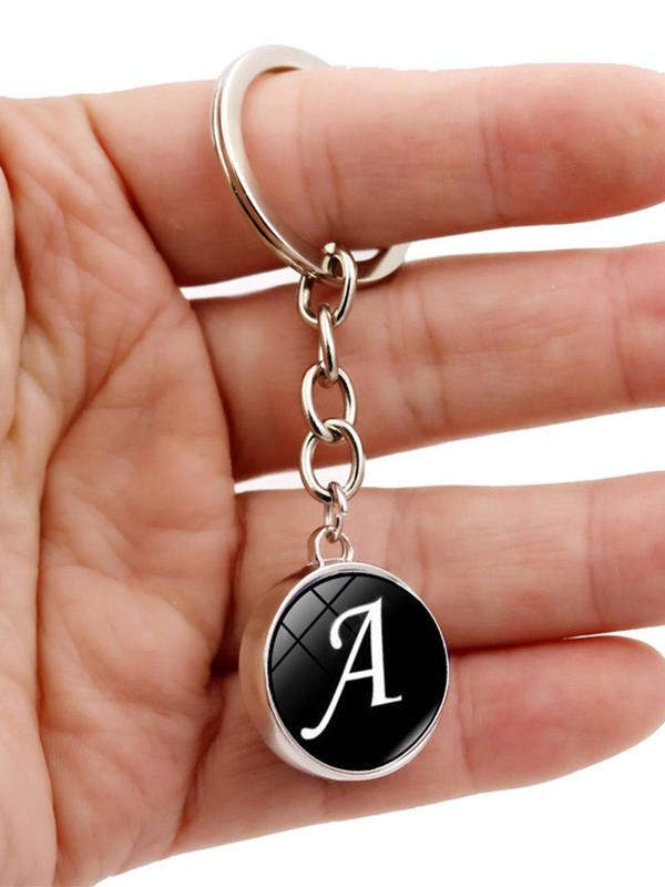 Trendy Minimalist 26 Letter Pendant Keychain, Meaningful Pendant for Personalized Jewelry Making, Fashionable Charm for Men & Women for Jewelry Making