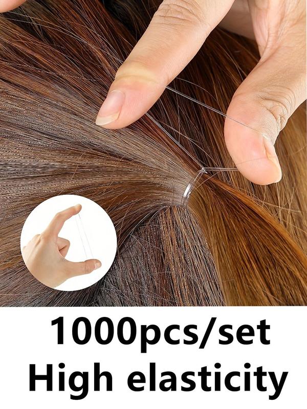 Simple Plain Color High Stretch Disposable Hair Ties, 1000pcs set Cute Minimalist Hair Ties, Casual Versatile Hair Accessories for Women & Girls