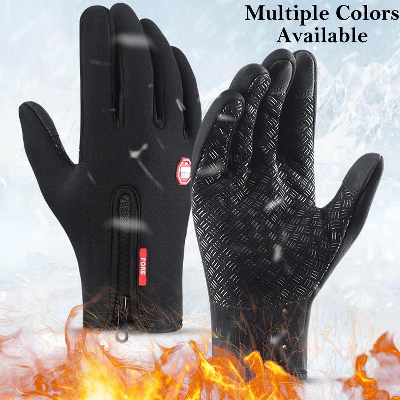 Thermal Windproof Water Resistant Winter Gloves Touch Screen Warm Mittens Men Women