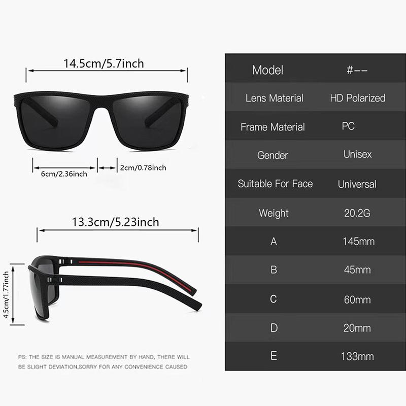 [Black Friday Sales] 3 Pairs Simple Sunglasses For Everyday Use, Unisex Polarized Glasses, Square Sunglasses,Lightweight Frame Sun Glasses with UV Protection，HD Polarized Square Frame Sunglasses, 2025 Summer Trendy Casual Sunglasses ，Fashion Accessories.