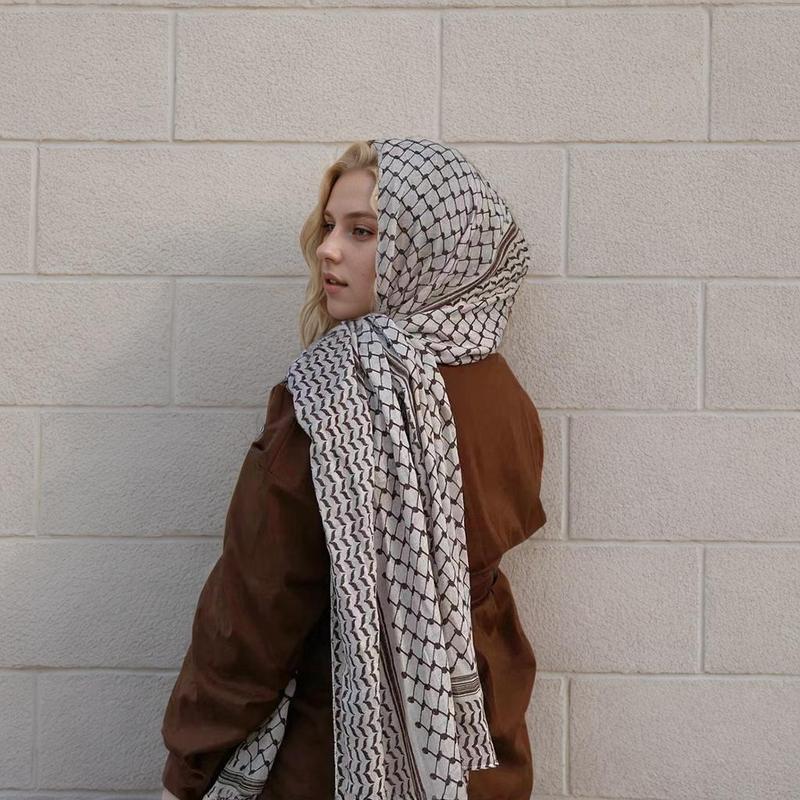 TJ584#New printed chiffon headscarf Arab scarf Middle East Dubai Türkiye Palestinian headscarf cross-border