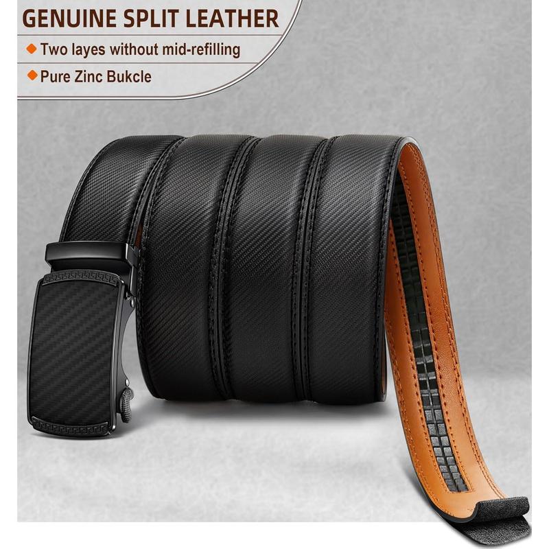 Men's Belt,Slide Ratchet Belt For Gift Men Dress Pant Shirt Oxfords,Trim To Fit