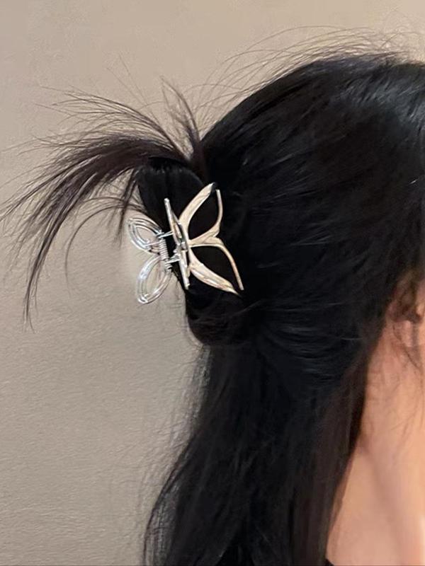 Fashion Hollow out Butterfly Shaped Design Hair Claw for Women, Casual Simple for Commute, Elegant All-match Fashion Accessories for Daily Wear