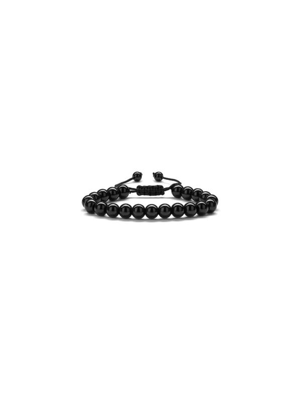 Men's Simple Beaded Bracelet, Casual Adjustable Beaded Bracelet for Daily Wear, Fashion Accessories for Men