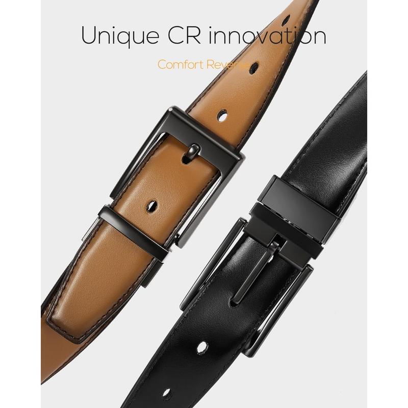 CHAOREN Leather Reversible Belt for Men - 1.25