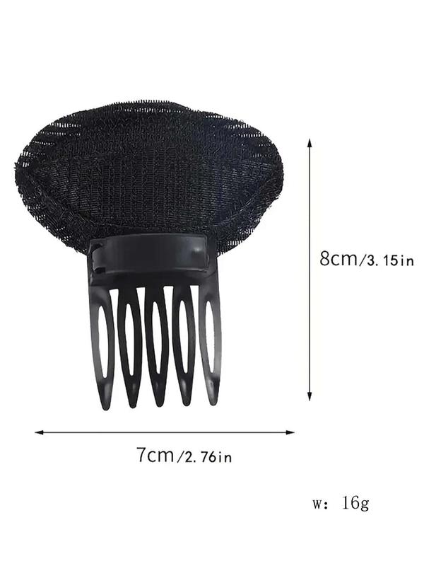 2pcs Sponge Hair Bangs Bump Up Hair Cushion Pads, Volume Inserts With Invisible Comb And Clips, Hair Styling Tool For Women