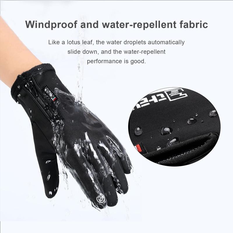 Winter Sports Touch Screen Thickened Gloves, Fishing Cycling Warm Ski Gloves, Unisex Autumn and Winter Warm Gifts