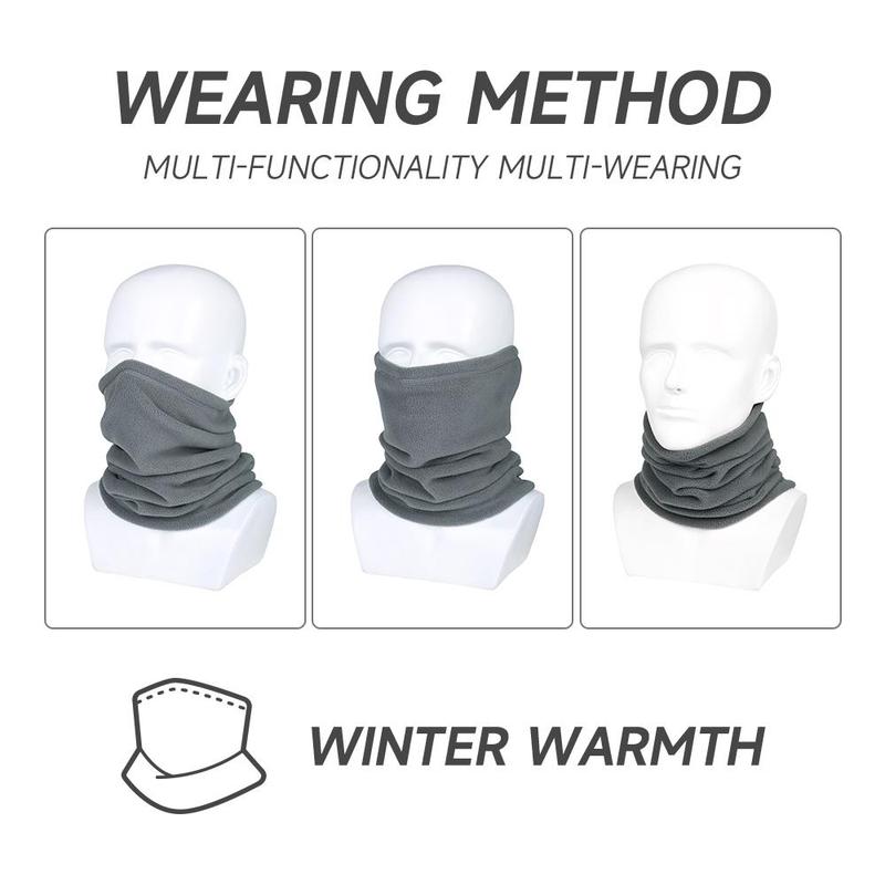 Winter Neck Warmer, 1 Count Windproof Neck Gaiter, Breathable Face Scarf, Thick Warm Scarves for Men & Women, Outdoor Cycling Sports Neck Cover