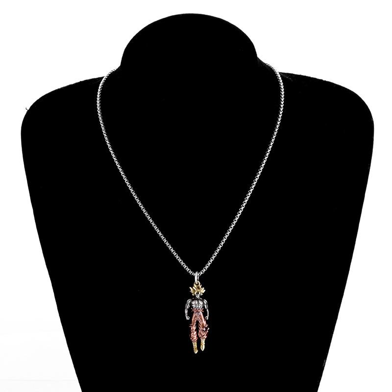 Anime-Inspired Alloy Pendant Necklace - Trendy Design with 24-Inch Chain - Ideal for Cosplay, Parties, and Gift-Giving - Perfect for Valentine's Day, Christmas, and Birthdays KDZ24050604