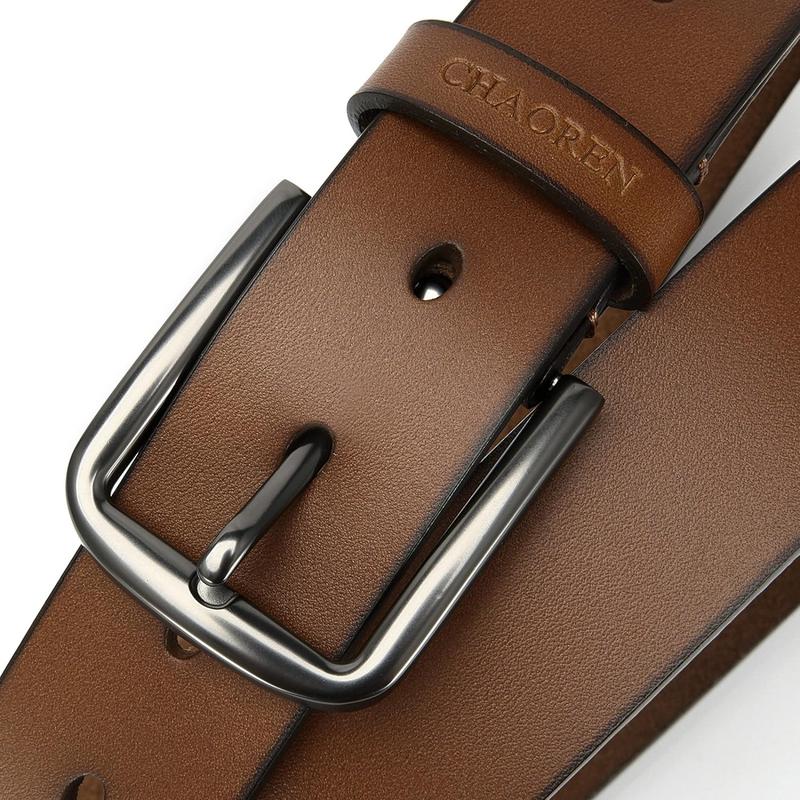 CHAOREN Belt Men Leather - Mens Belts Casual for Jeans 1 3 8