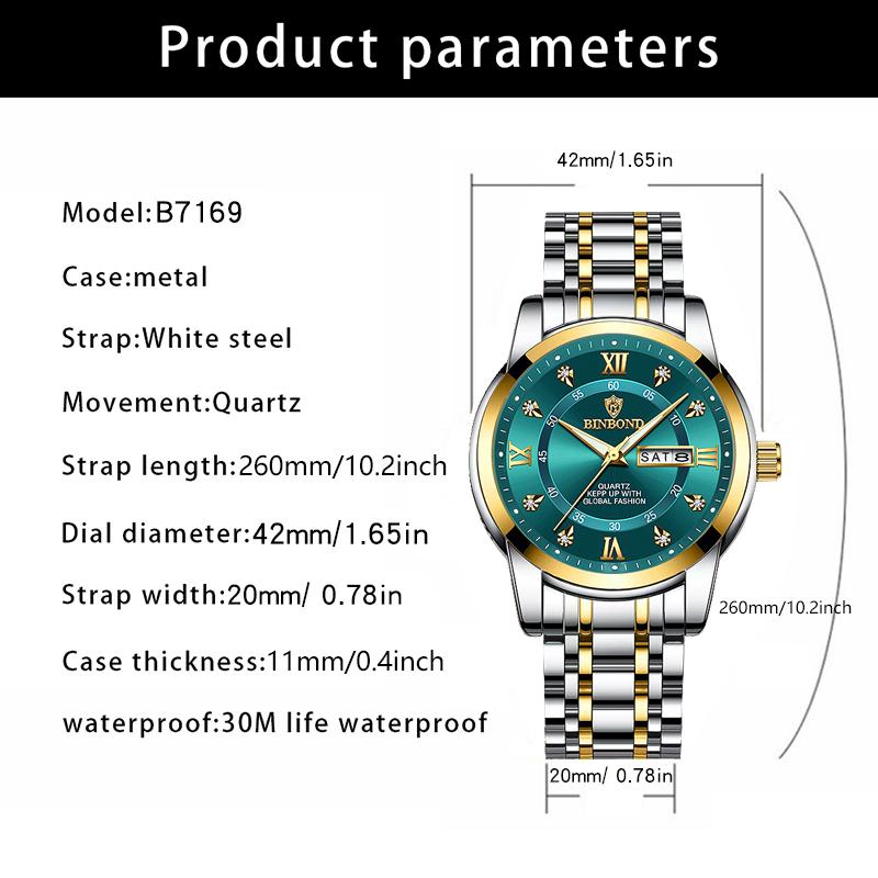 Christmas Gift 2025 Top Brand Luxury Fashion Diver Watch Men 30ATM Waterproof Date Clock Sport Watches Mens Quartz Wristwatch Relogio Masculino