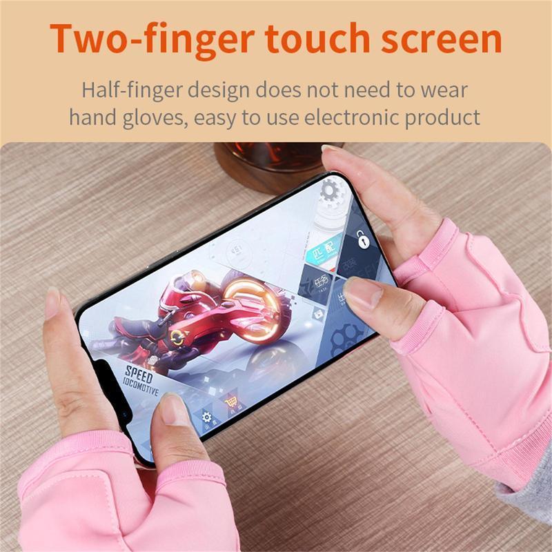 Portable Heating Gloves with Digital Display, 1 Pair Rechargeable Hand Warmer, Heated Gloves with 3 Temperature Modes for Home Use