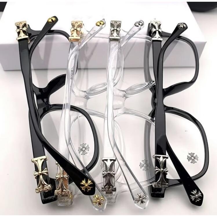 Chr0me He@art women's square frame glasses, black fashion items men's gift glasses