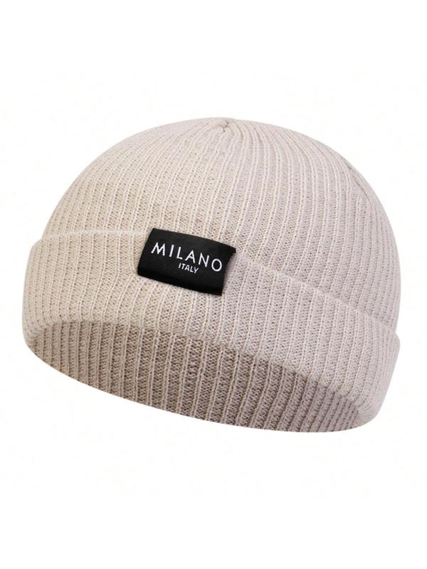 Unisex Casual Letter Beanie Hat, Trendy Soft Comfy Beanie Cap, Fashionable Hat for Fall & Winter for Men & Women for Daily Wear